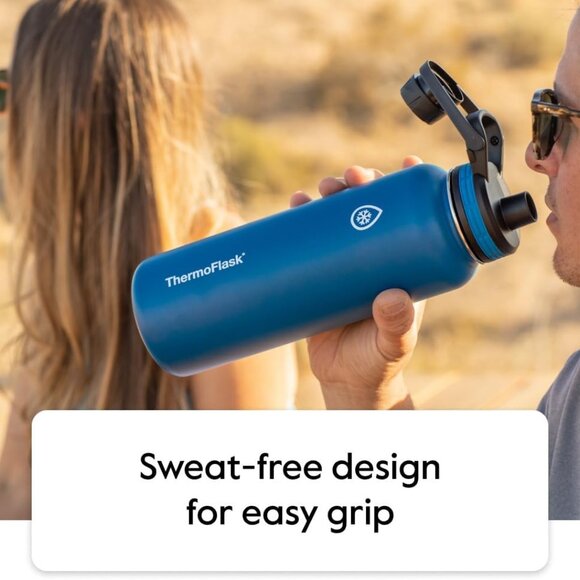 Bottle with Spout Lid - Stainless Steel Water Bottles with Double-Wall Insulatio - Picture 8 of 9